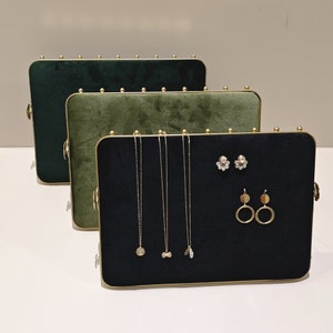 Velvet Necklace Holder,Sponge Earring Display Stand, Velvet Jewelry Display  DS2180