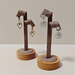 Brown Earring Display, T-Bar Earring Display, Brown Jewelry Display,Earring Stand Holder   DS2276