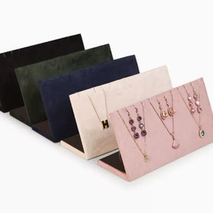 Velvet necklace display, necklace organizer stand, necklace holder    DS1837