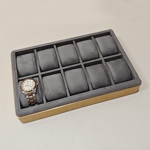 Velvet Watch/Bracelet Display Holder: Jewelry Organizer