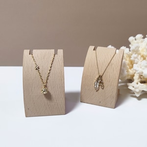 Set Of 2 Wood Necklace Stand, Necklace Display, Necklace Holder    DS1904