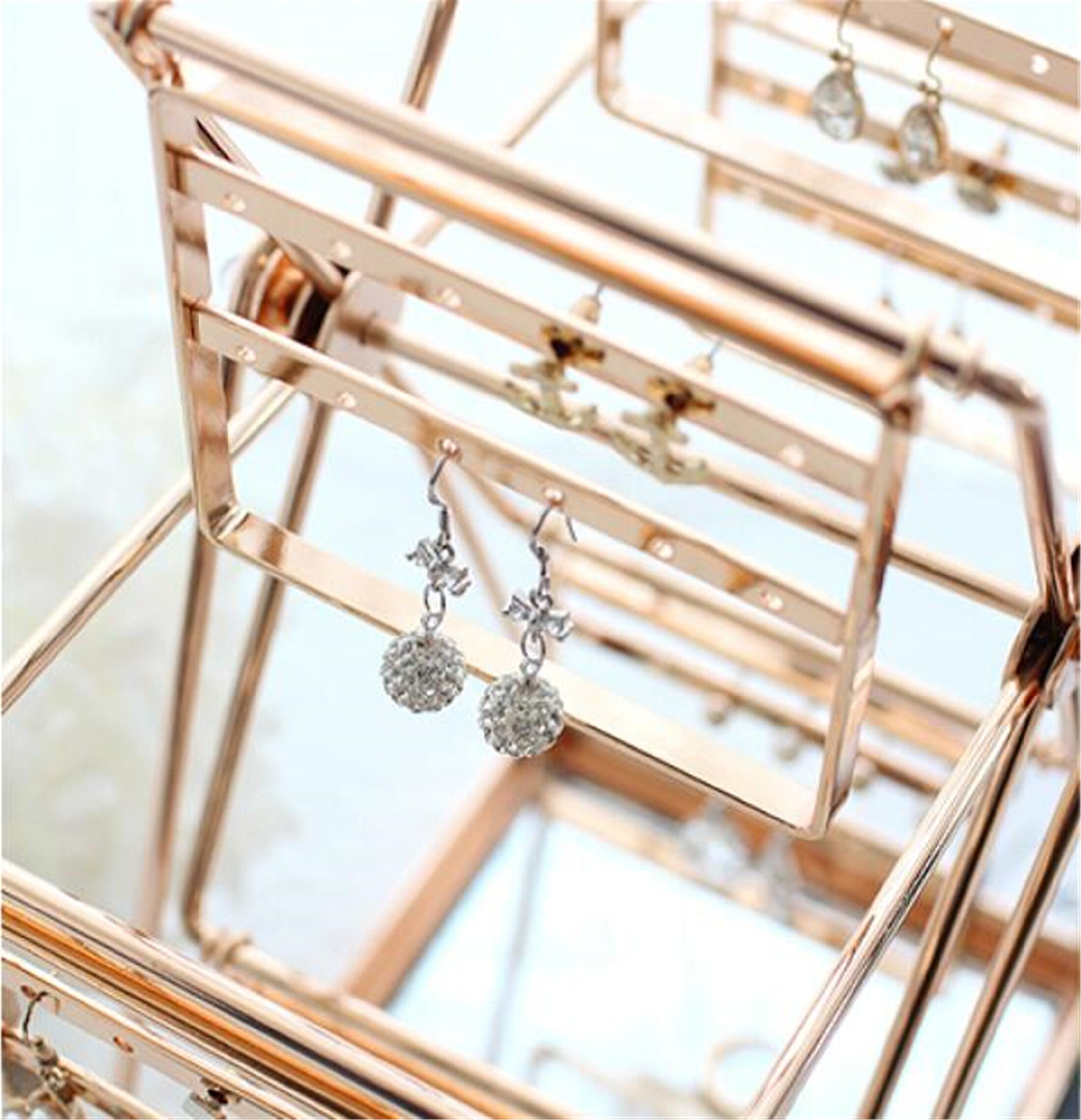 Rotatable Ferris wheel earring display earring stand jewelry Etsy