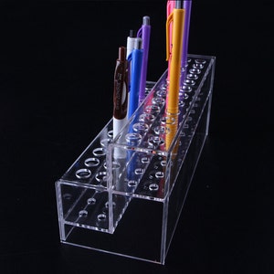 Acrylic Marker storage Rack Markers Holder/Makeup Brush / Cosmetic Organizer / Pen Holder / Pencil Holder/Tool Holds TZ446 image 3