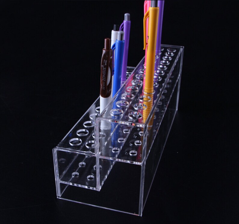 Acrylic Marker storage Rack Markers Holder/Makeup Brush / Cosmetic Organizer / Pen Holder / Pencil Holder/Tool Holds TZ446 image 3