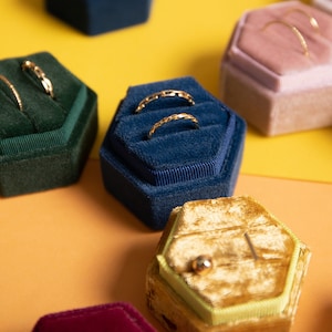 Ringbox Samt, Ring display, Schmuck Organizer Ständer, Ringständer Halter DS1575