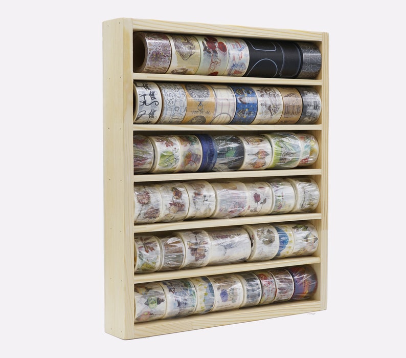 Wooden Washi tape Storage Tray Masking Tape Organizer Washi Etsy