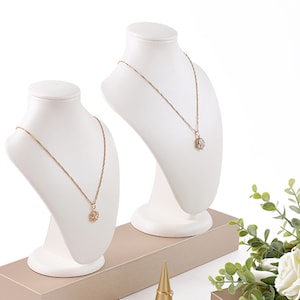 Kettingbuste, sieradenstandaard, kettingdisplay, witte ketting diaplsy DS2232