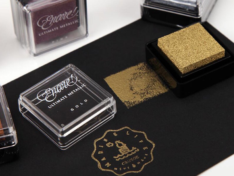 Encore Ultimate Metallic Pigment Ink Pad Ink for stamp Etsy