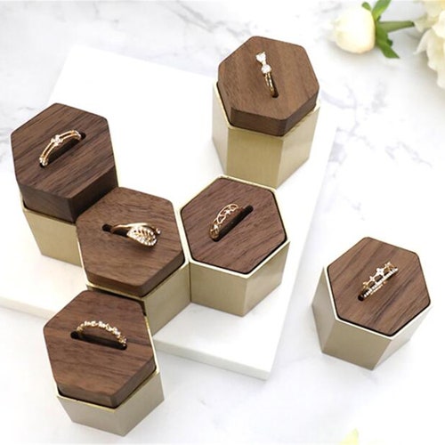 Wood Ring Display Stand Ring Display Holder Wood Jewelry Etsy