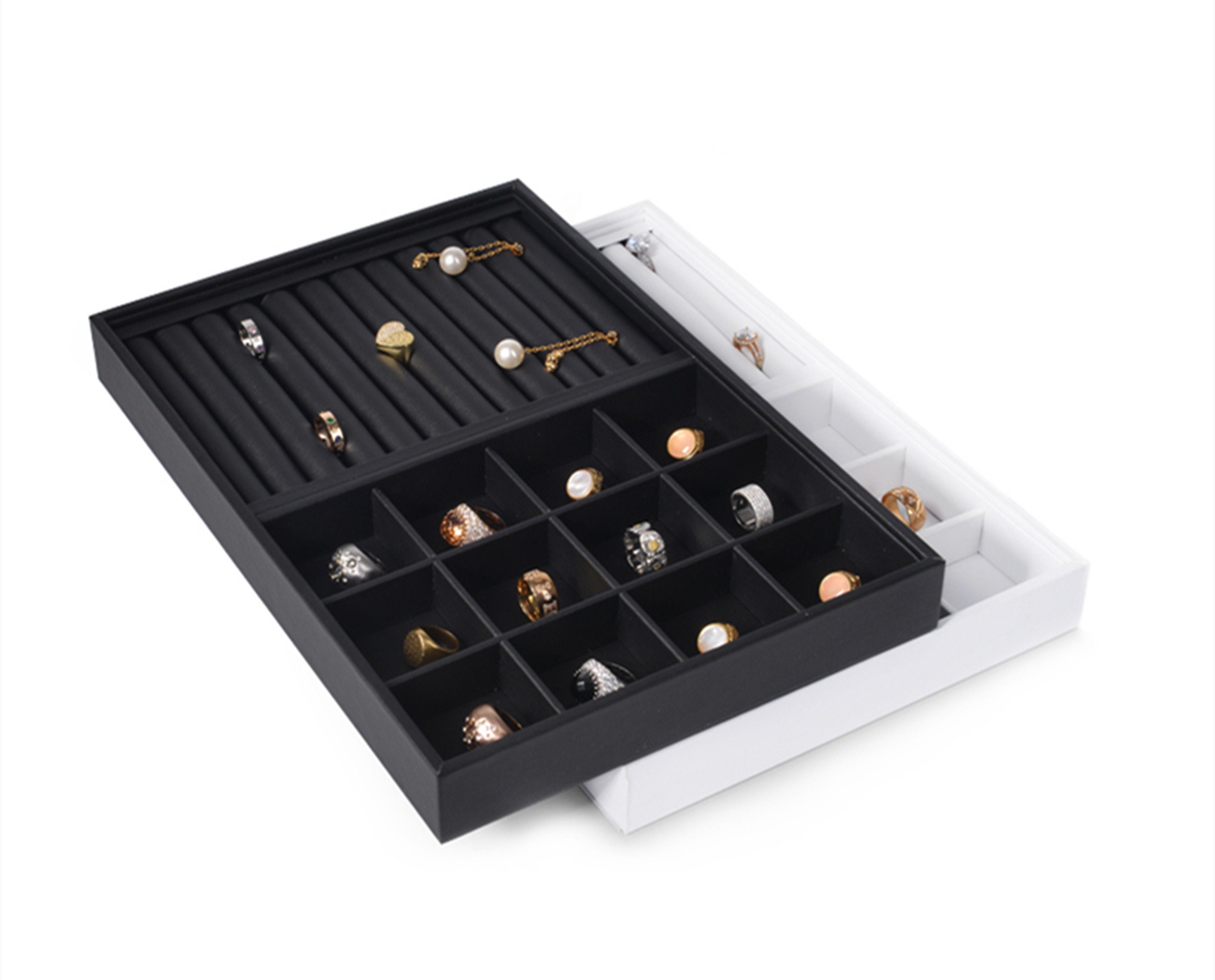 Evilandat Ringkegel 5 Stück - Transparente Ringständer Schmuckdisplay