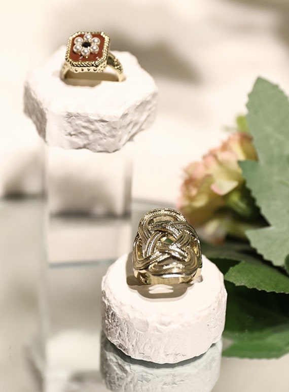 Esche Holz Ring Display, Schmuck Organizer Ständer Produktbild-Vorschau 9