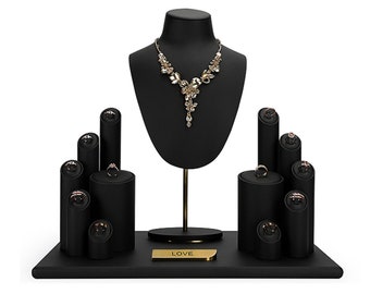 Black Necklace Bust Necklace Holder Necklace Display Jewelry Display Model Stand DS1947 Etsy