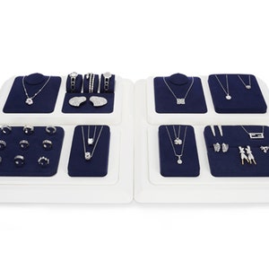 Blue Jewelry Display , Pendant Display Trays, Watch Display, Jewelry Display Set    DS1853