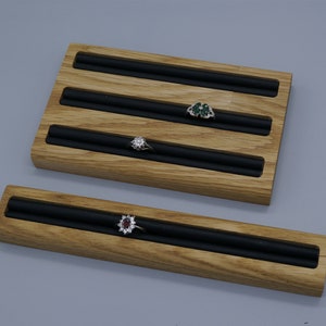 Espositore per anelli in legno: supporto per gioielli