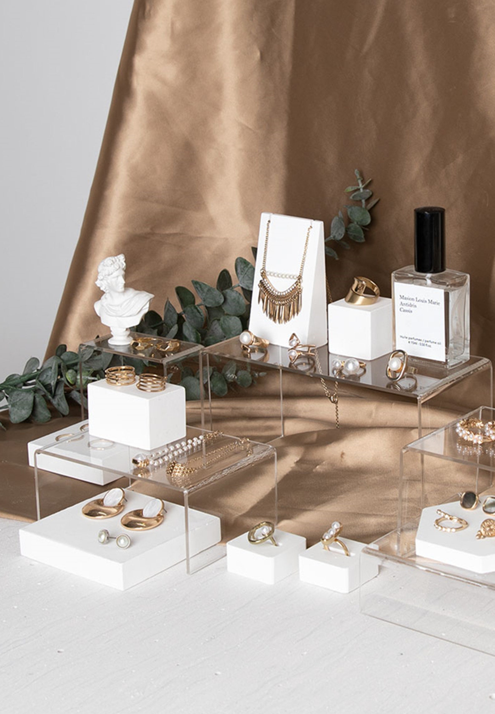 Clear Acrylic Jewelry Display Jewelry Display Tray White Etsy