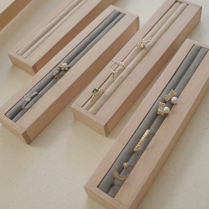 Beech ring display,  jewelry organizer stand, ring stand holder  DS1200