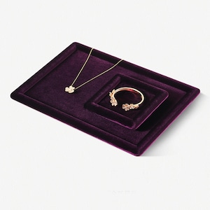 Purple Jewelry Tray, Drawer Organizer, Velvet Jewelry Display, Jewelry Organizer Trays  DS2376