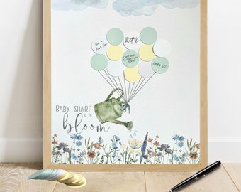 Baby in Bloom Baby Shower, Garden Baby Shower Decor,  Neutral Baby in Bloom Shower Floral Baby Shower Guest Book Alternative, Neutral Shower