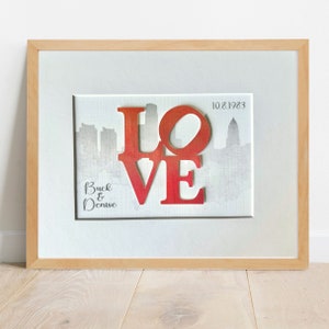 Niepowtarzalny prezent ślubny, panoramę Filadelfii, miłość w Filadelfii, sztukę w Filadelfii, miłość w Filadelfii, prezent ślubny w Filadelfii, pomnik miłości, park miłości