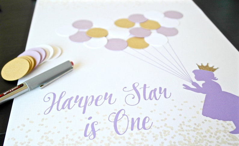 Purple And Gold Birthday Party Decor Lavender And Gold First Etsy