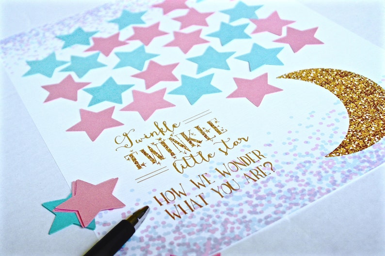 Gender Reveal Party Gender Reveal Gender Reveal Games Gender Reveal Decorations Baby Shower Guestbook Baby Shower Guest Sign In