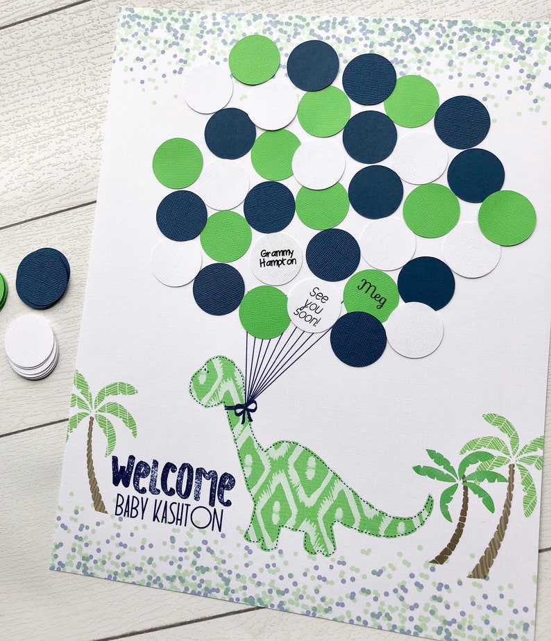 Dinosaur Baby Shower Decorations Dinosaur Baby Shower Guest Etsy