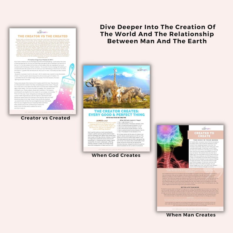 Creator Create Creation The Creator, Creation & the Created | Created to Create Bible Study ...