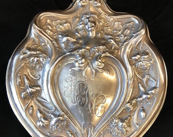 Antique Art Nouveau Silverplate Jewelry box