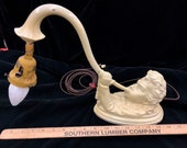 Antique Figural Piano or Desk Lamp