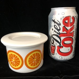 Arabia Pomona Ceramic Orange Marmalade Jam Pot