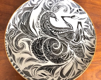 Sascha Brastoff Horse "Star Steed" Decorative Plate