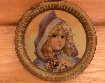 Fredericksburg Brewery Antique Advertising Beer Tip Tray