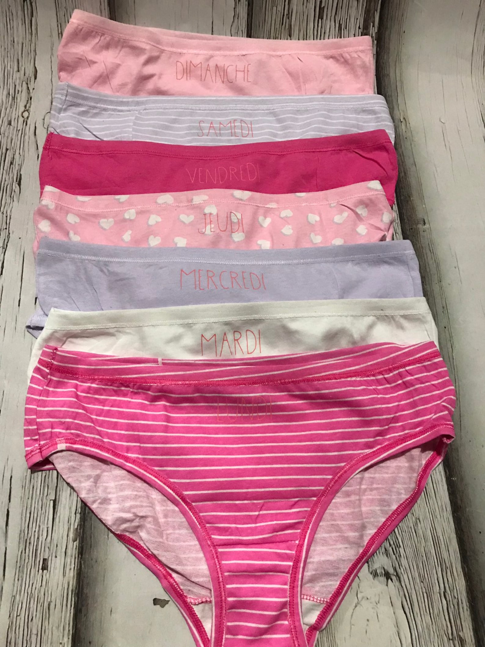 Hanes French Day of the Week Underwear Panties Girls Jours Etsy Norway