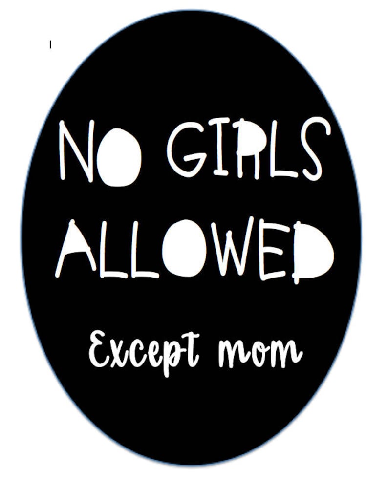 No Girls Allowed Sign Digital Printable Kids Room Fort | Etsy