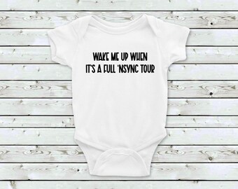 NSYNC Tour Baby Bodysuit, Pop Music Infant Clothes