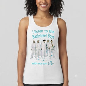 Camiseta de tirantes para mamá de Backstreet Boys Millennium 2.0, estilo concierto de música pop.