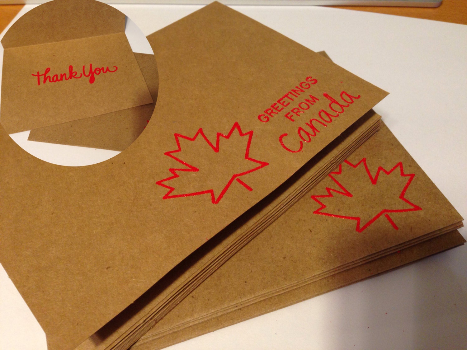 8 pack of Canadian cards perfect for sending to and from | Etsy