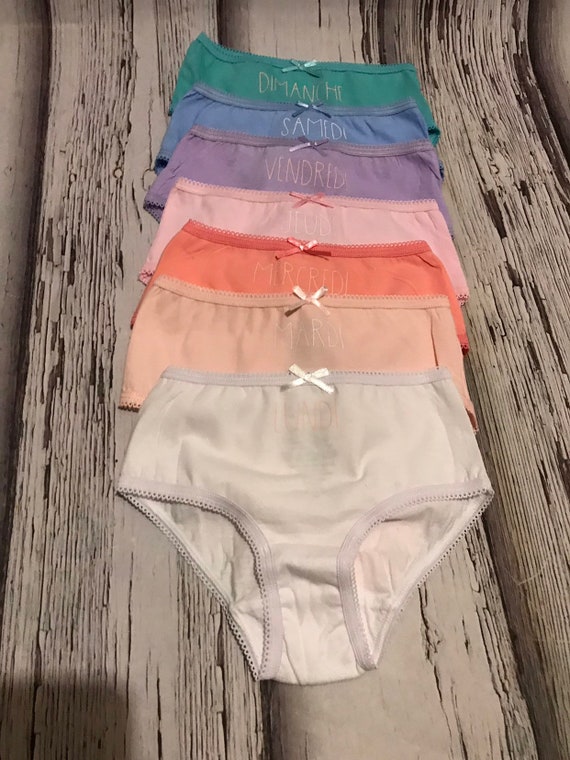 Buy Day of the Week Underwear for Girls, Panties, Girls Clothing