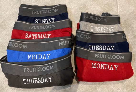 Mens Day of the Week Underwear Adult Mens Briefs Jours De La