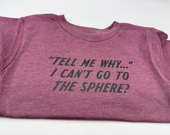 Tell me why I can't go to the sphere? toddler t-shirt, pop baby, pop music, new mom, BSB, Backstreet boys fans