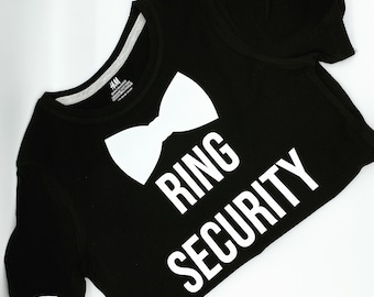 Ring security shirt, ring bearer gift, Bridal party shirt, boy wedding t-shirt, custom ring security shirt
