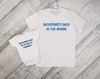 Backstreet Boys mother and child T-Shirt, BSB Sphere Concert, Matching Family