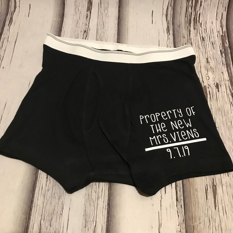 Amazon.com: mens valentines day underwear funny boxer briefs soft Cotton Mens Boxer Briefs property of mrs joke gift | Etsy