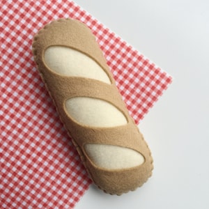 Felt Food Baguette, Pretend Food Bread, Play Food, Play Shop