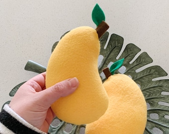 Felt Food Fruit Mango, Play Food, Play Kitchen, Play House, Cubby House, Plush Toy, Montessori Learning, Early Learning, Stocking Stuffer