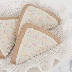 Pretend Food Tea Party Felt Pretend Play, Fairy Bread, Picnic Sandwiches, Play Kitchen, Play Shop, Sprinkles, Quarter Sandwiches
