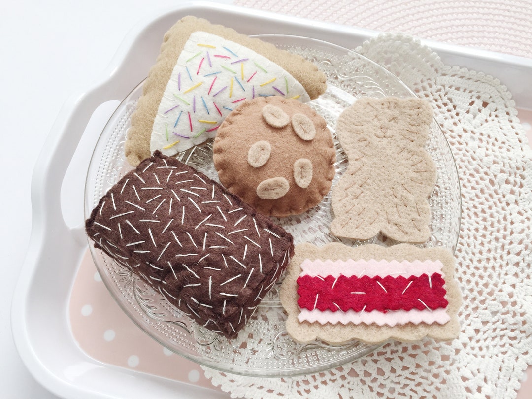 Felt Food Tea Party, Play Food Cookies, Biscuits, Iconic Australian
