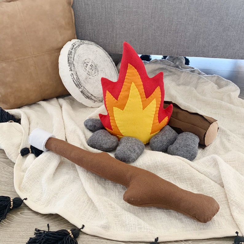 Felt Campfire Set Pretend Play Camping Imaginative Play | Etsy