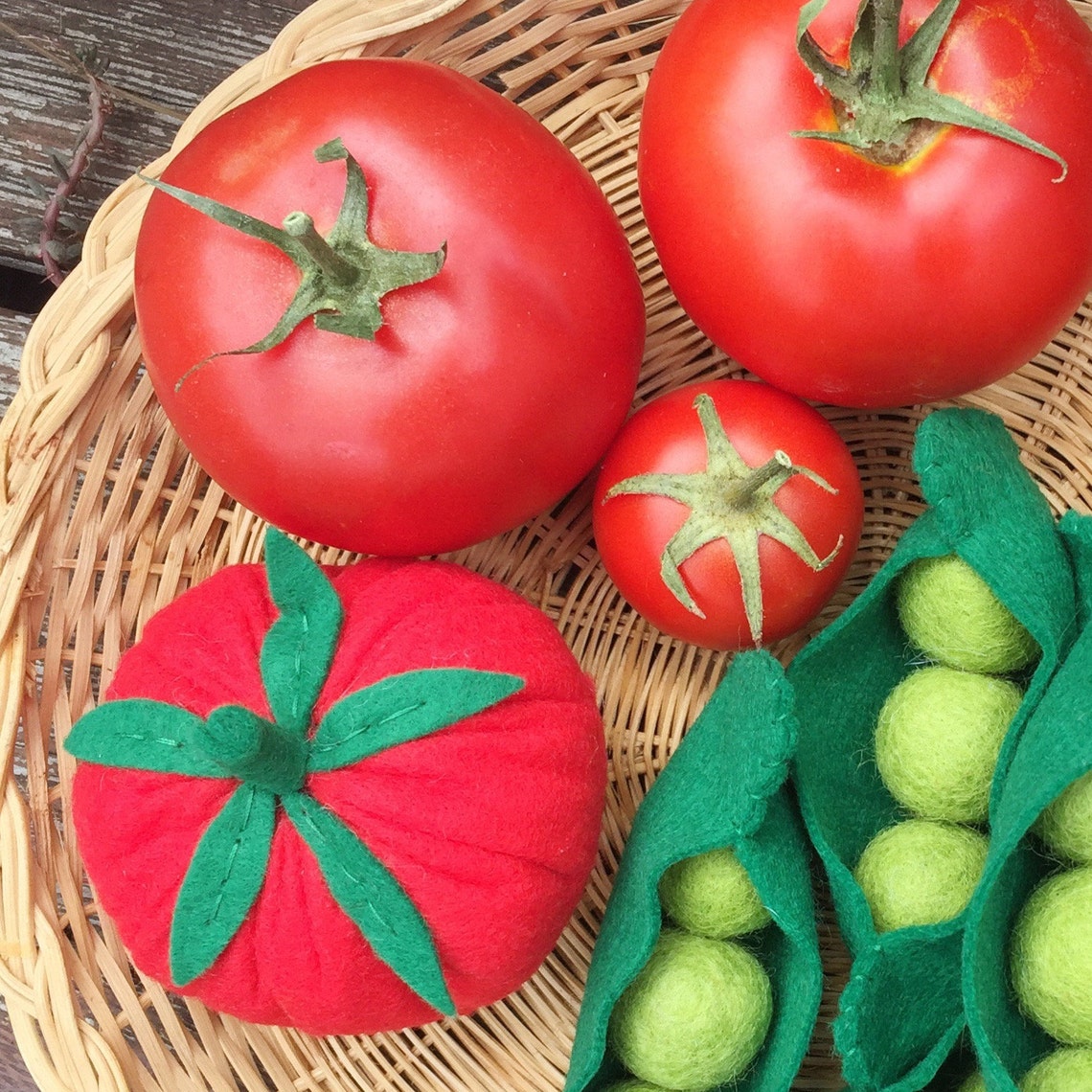 Felt Food Tomatoes Play Food Vegetables Pretend Play Etsy