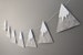 Felt Mountain Snowy Peaks Garland, Baby Nursery and Childrens Decor, Baby Shower Gift, Woodland Nursery, 1st Birthday 